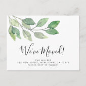 We hebben nieuwe Home Foliage verplaatst Aankondigingskaart (Voorkant)