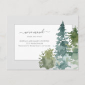 We hebben nieuwe Home Script Pine Tree aankondigin Briefkaart (Voorkant)