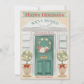 We hebben nieuwe homepage- of zakelijke Waterverf  Feestdagenkaart (Voorkant)