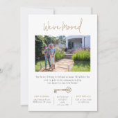 We hebben nieuwe huis aankondiging & uitnodiging v (Voorkant)