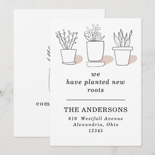 We hebben nieuwe Planten gepland die de aankondigi (Voorkant / Achterkant)