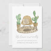 We hebben nieuwe Roots Planten Nieuwe Home Bewegen Aankondiging (Voorkant)