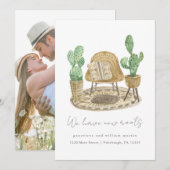 We hebben nieuwe Roots Planten Nieuwe Home Bewegen Aankondiging (Voorkant / Achterkant)