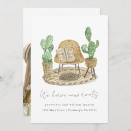 We hebben nieuwe Roots Planten Nieuwe Home Bewegen Aankondiging