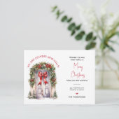 We hebben nieuwe thuis kerst verhuisde aankondigin feestdagenkaart (Staand voorkant)