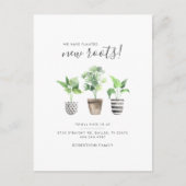 We hebben nieuwe wortels in botanische beweging ge aankondigingskaart (Voorkant)