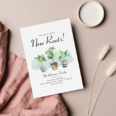 We hebben nieuwe wortels verplaatst aankondigingskaart