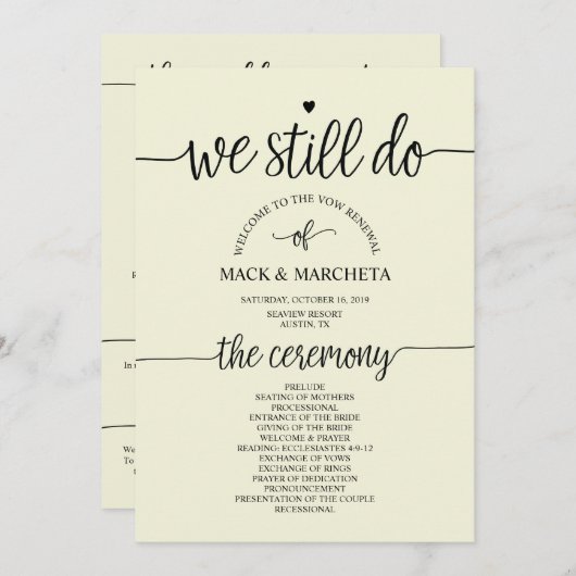 We hebben nog steeds een programmakaart kaart (Voorkant / Achterkant)