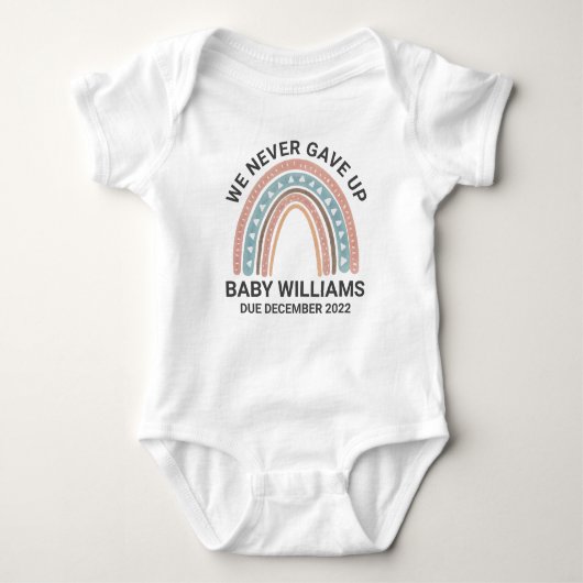 We hebben nooit de aankondiging van Rainbow-Baby o Romper (Voorkant)
