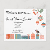 We hebben Nordic Christmas Baubles & Holly verplaa Feestdagenkaart (Voorkant)