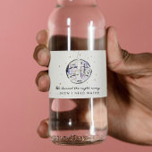 We hebben nu gedanst Ik heb Water Disco Ball Water Waterfles Etiket