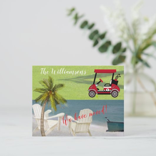 We hebben Ocean Beach Budget Move verplaatst Aankondiging (Staand voorkant)