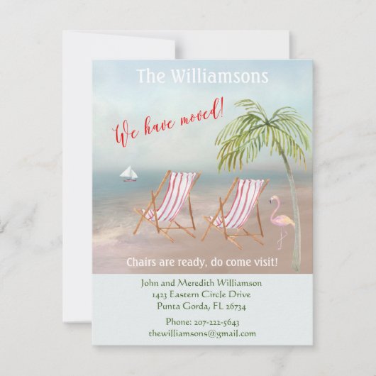 We hebben Ocean Beach Budget Move verplaatst Aankondiging (Voorkant)