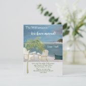 We hebben Ocean Beach Budget Move verplaatst Aankondiging (Staand voorkant)