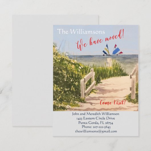 We hebben Ocean Beach Budget Move verplaatst Aankondiging (Voorkant / Achterkant)