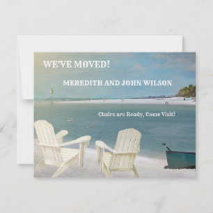 We hebben Ocean Beach Move Announcement Kaart verp