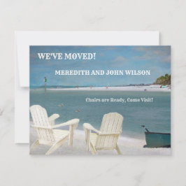 We hebben Ocean Beach Move Announcement Kaart verp