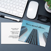 We hebben Office Business Skyline Photo Moving Aankondiging