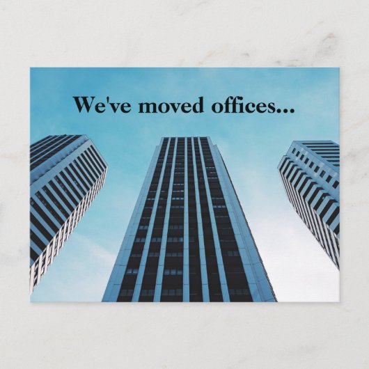 We hebben Office Business Skyline Photo Moving Briefkaart (Voorkant)