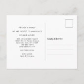 We hebben ons begeven Bezoek de nieuwe adresfoto Aankondigingskaart (Achterkant)