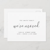 We hebben ons begeven bij Moderne adreswijziging Aankondigingskaart (Voorkant / Achterkant)