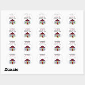 We Hebben Ons Huis Verhuisd Ronde Sticker (Vel)