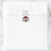 We Hebben Ons Huis Verhuisd Ronde Sticker (Tas)