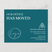 We Hebben Ons Kantoor Verhuisd Zakelijk Adres Gewi Briefkaart (Voorkant)
