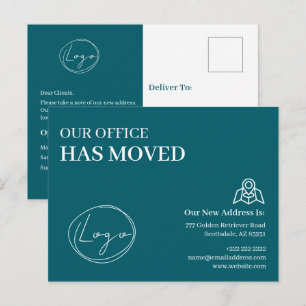 We Hebben Ons Kantoor Verhuisd Zakelijk Adreswijzi Briefkaart