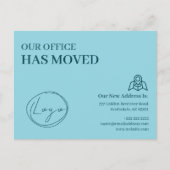 We Hebben Ons Kantoor Verhuisd Zakelijk Adreswijzi Briefkaart (Voorkant)