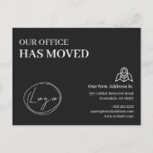 We Hebben Ons Kantoor Verhuisd Zakelijk Adreswijzi Briefkaart (Voorkant)