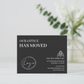We Hebben Ons Kantoor Verhuisd Zakelijk Adreswijzi Briefkaart (Staand voorkant)