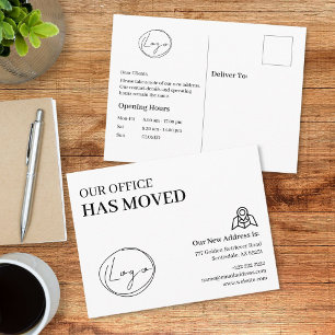 We Hebben Ons Kantoor Verhuisd Zakelijk Adreswijzi Briefkaart