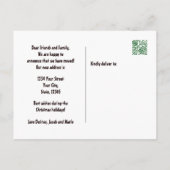 We hebben ons met kerstarecro Rustic Red Truck beg Aankondigingskaart (Achterkant)