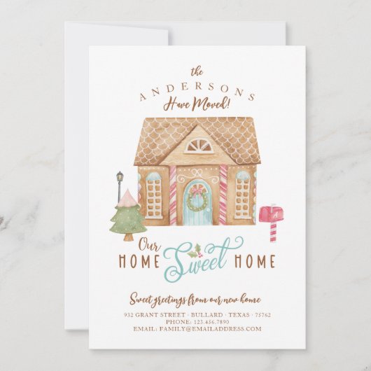 We hebben ons thuisontbijt verplaatst. feestdagenkaart (Voorkant)