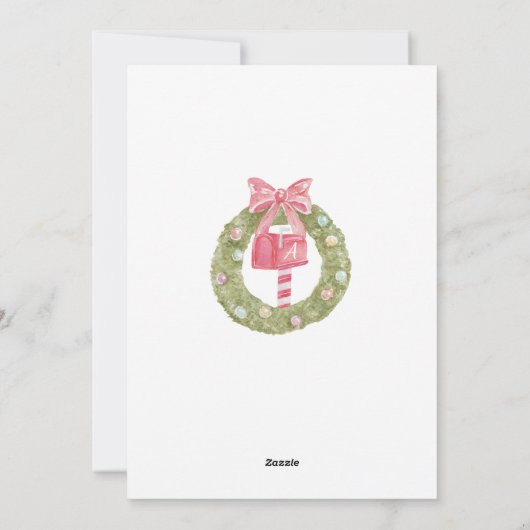 We hebben ons thuisontbijt verplaatst. feestdagenkaart (Achterkant)