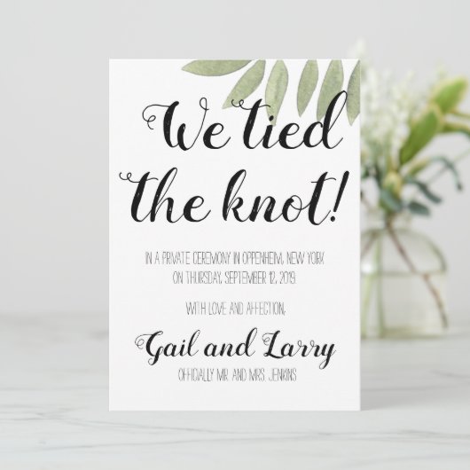 We Hebben Ons Verloven Ontsnappingsaankondiging Kaart (Staand voorkant)