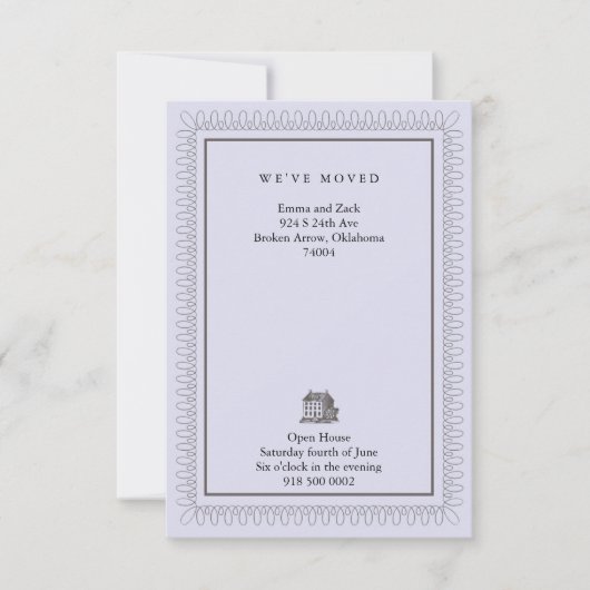 We hebben ons verplaatst aankondiging (Voorkant)