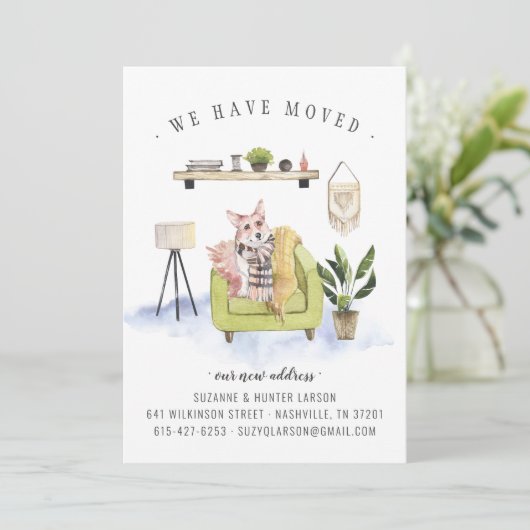 We hebben ons verplaatst | Aankondiging Corgi Movi (Staand voorkant)