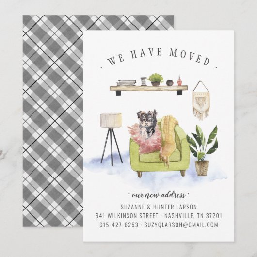 We hebben ons verplaatst | Aankondiging Yorkie Mov (Voorkant / Achterkant)