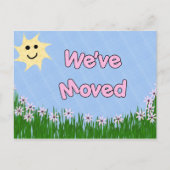 We hebben ons verplaatst aankondigingskaart (Voorkant)