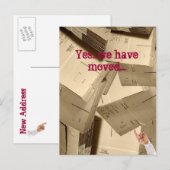 We hebben ons verplaatst aankondigingskaart (Voorkant / Achterkant)