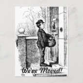 We hebben ons verplaatst aankondigingskaart (Voorkant)