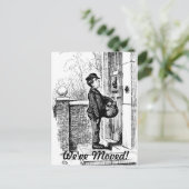 We hebben ons verplaatst aankondigingskaart (Staand voorkant)