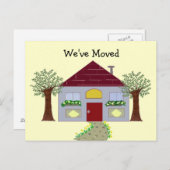 We hebben ons verplaatst aankondigingskaart (Voorkant / Achterkant)