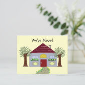 We hebben ons verplaatst aankondigingskaart (Staand voorkant)