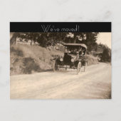 We hebben ons verplaatst aankondigingskaart (Voorkant)