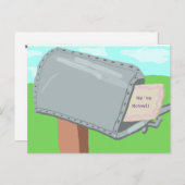 'We hebben ons verplaatst Briefkaart (Voorkant / Achterkant)