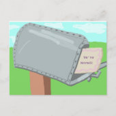 'We hebben ons verplaatst Briefkaart (Voorkant)