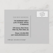 We hebben ons verplaatst (Cool Colors) Aankondigingskaart (Achterkant)